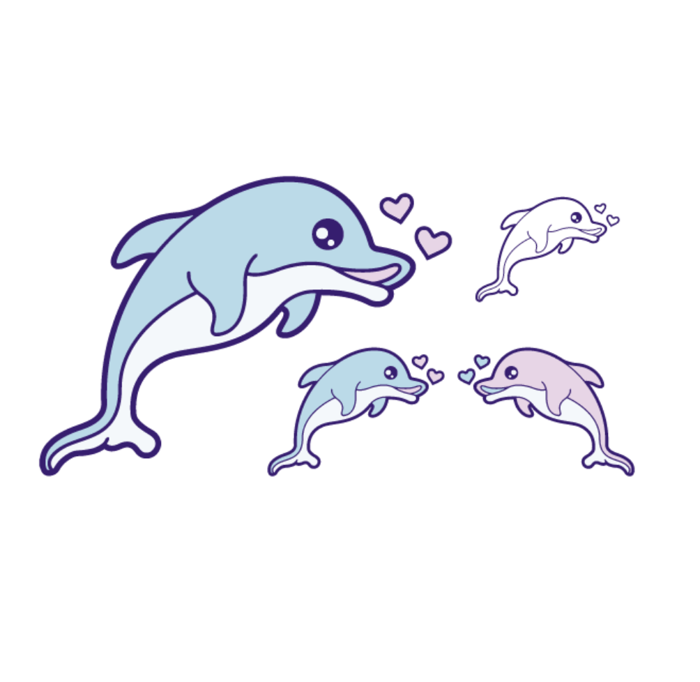 DOLPHIN LOVE (Pack de 2)-1