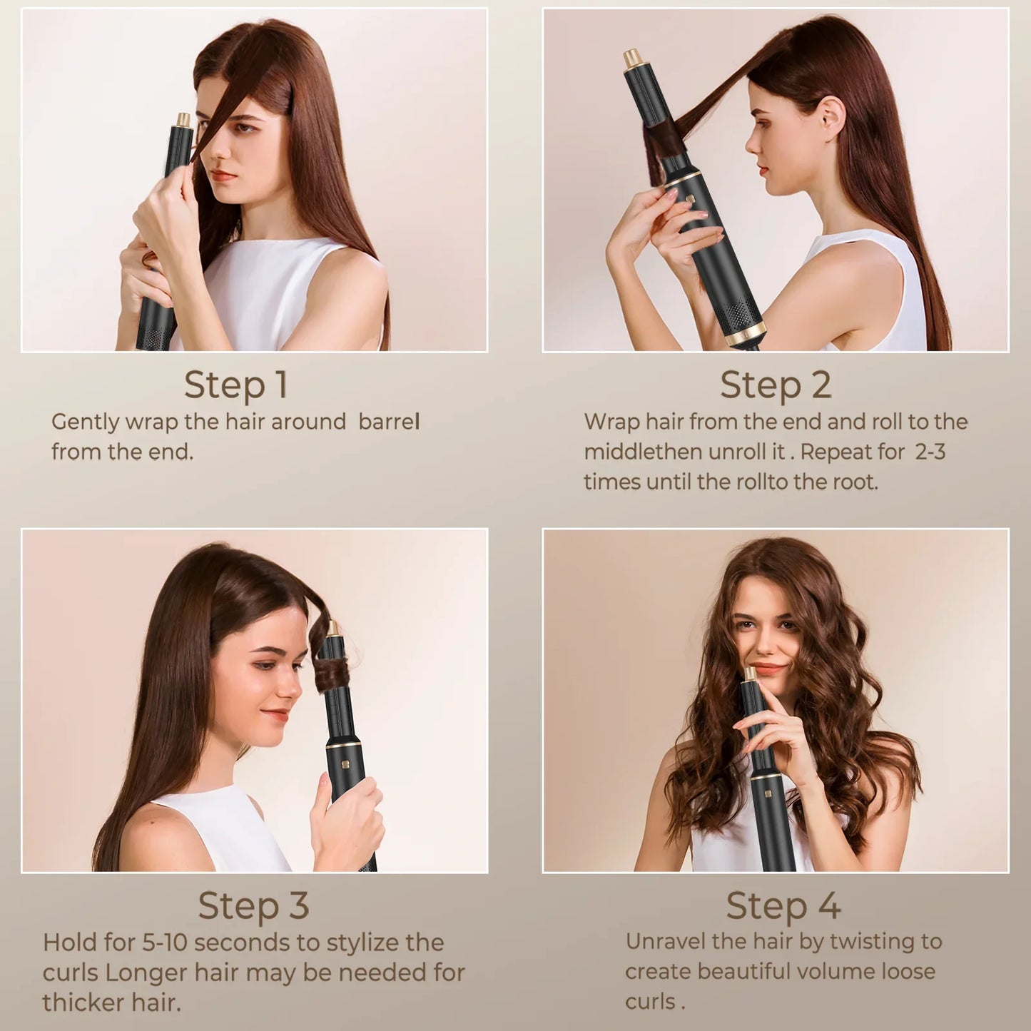 Hair Dryer 5 in 1 Electric Comb-3